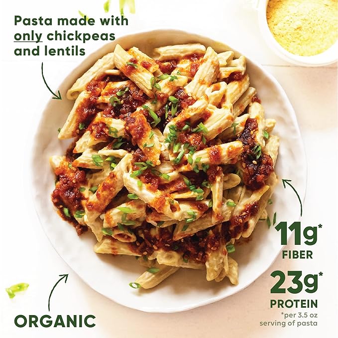 Chickapea Organic Chickpea Pasta - Penne and Spirals Variety Pack - 8 oz (Pack of 2)