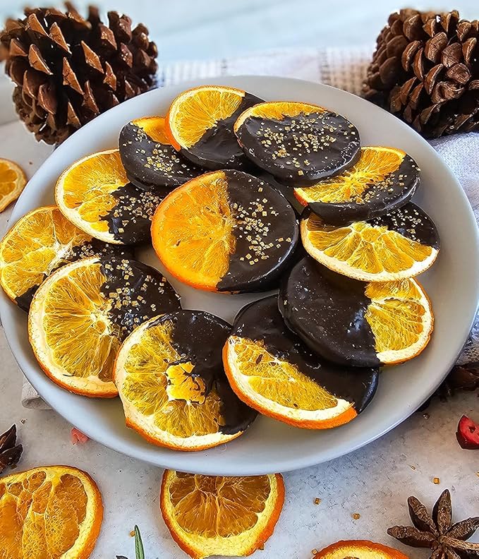 Dried Orange Slices (100G) &amp Dried Blood Orange Slices (100G) Combo Pack for Cocktails Drinks Baking &amp Desserts