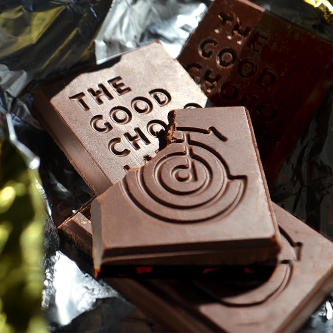 THE GOOD CHOCOLATE – Coffee Milk Chocolate Bars with 80% Less Sugar &amp Lower Net Carbs – Keto Chocolate Bar with Lower Calories All Natural and Non-GMO Keto Snacks 2.5 oz (6 Bars Value Pack)