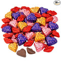 30 Count Valentine Milk Chocolate Hearts &amp Lips | Foil Wrapped Party Candy