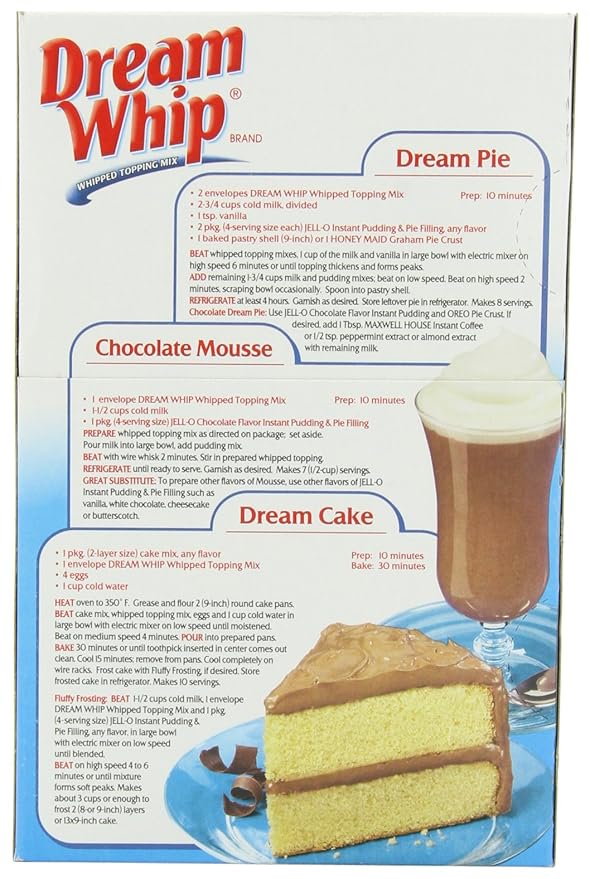 Dream Whip Whipped Topping Mix 5.2-Ounce Boxes (Pack of 6)