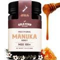 Gold Fern Honey - Raw New Zealand Manuka Honey | 1.1lb MGO 100+ | Pure Natural Unpasteurized and Unfiltered Superfood Honey Traceable from Hive to Hand.