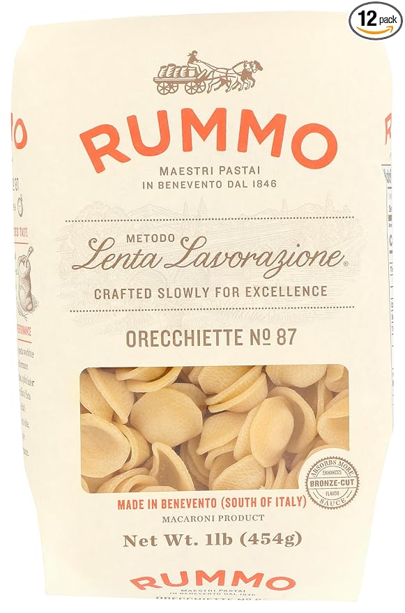 Rummo Orecchiette Pasta No. 87 Kosher Non GMO 1 LB (Pack Of 12)