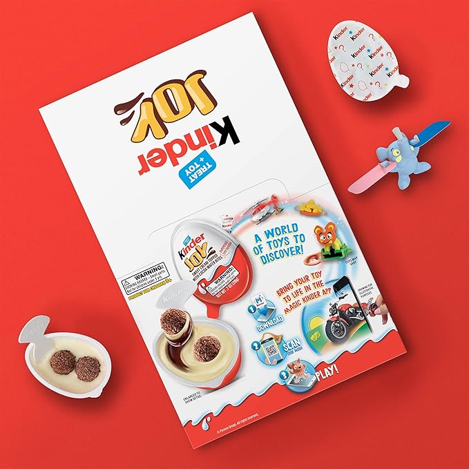 Kinder JOY Eggs 30 Count Individually Wrapped Chocolate Candy Eggs With Toys Inside Perfect Surprise for Kids 21 oz
