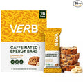 Verb Caffeinated Energy Bars Chocolate Chip Banana Bread (26g Pack of 16) 110-Calorie Delicious Energy Bar Gluten Free On-the Go Snack with 80mg Green Tea Caffeine Only Real-Food Ingredients