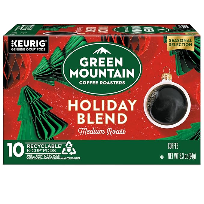 Green Mountain Coffee Roasters Holiday Blend Coffee Keurig Single Serve K-Cup Pods 60 count