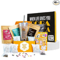 YUMBUCHA Instant Boba Making Kit - A Complete Set for Boba Tea Lovers - 30 Drinks Reusable Cup &amp Straw Tapioca Pearls and Loose Leaf Teabags - Rose Oolong Jasmine Green Classic Black