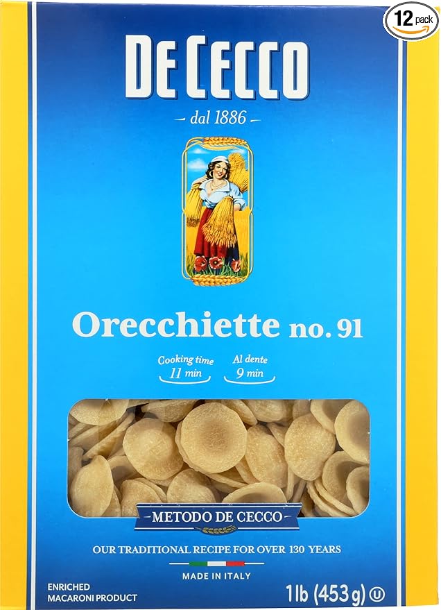 De Cecco Orecchiette 16 oz (Pack of 12)