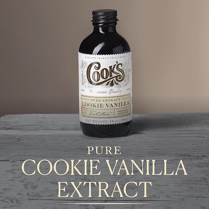 Cook's Pure Cookie Vanilla Extract Floral Vanilla Extract for Cakes Cookies Pastries Ice Creams 128 Ounces (1 Gallon)