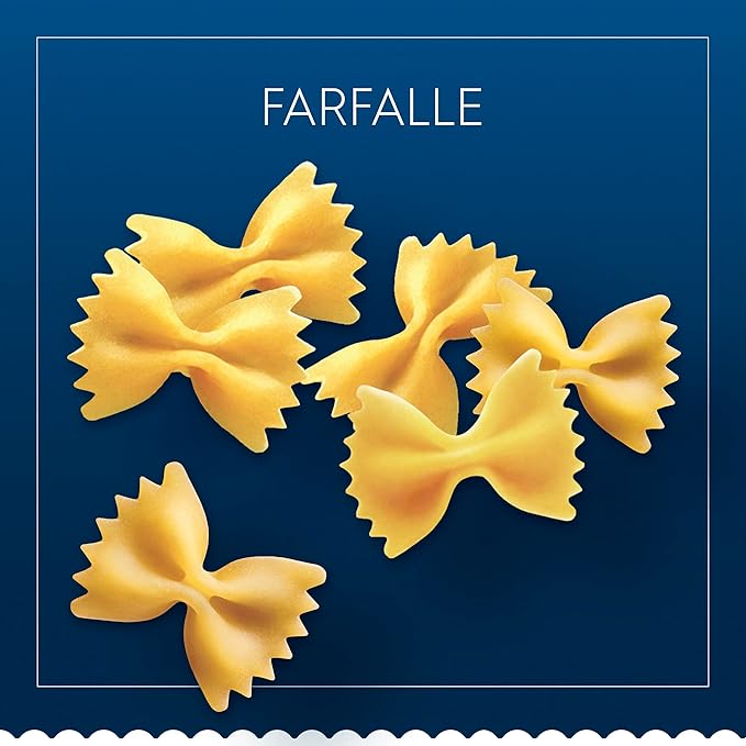 Barilla Farfalle Pasta 16 oz. Box (Pack of 12) - Non-GMO Made with Durum Wheat Semolina - Kosher Certified
