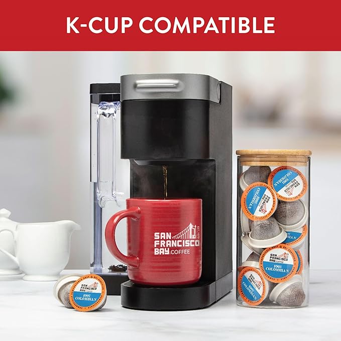 San Francisco Bay Compostable Coffee Pods - 100% Colombian (36 Ct) K Cup Compatible including Keurig 2.0 Medium Roast