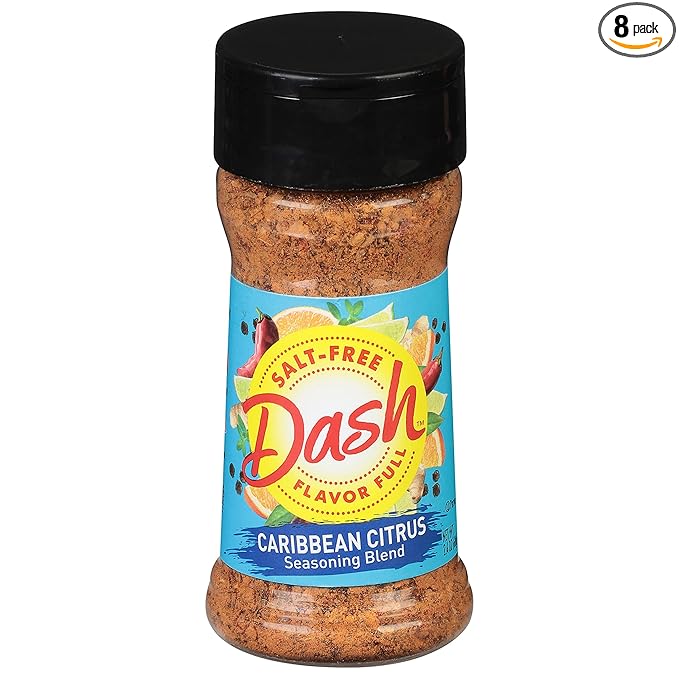 Dash Salt-Free Seasoning Blend Caribbean Citrus 2.4 Ounce (Pack of 8)