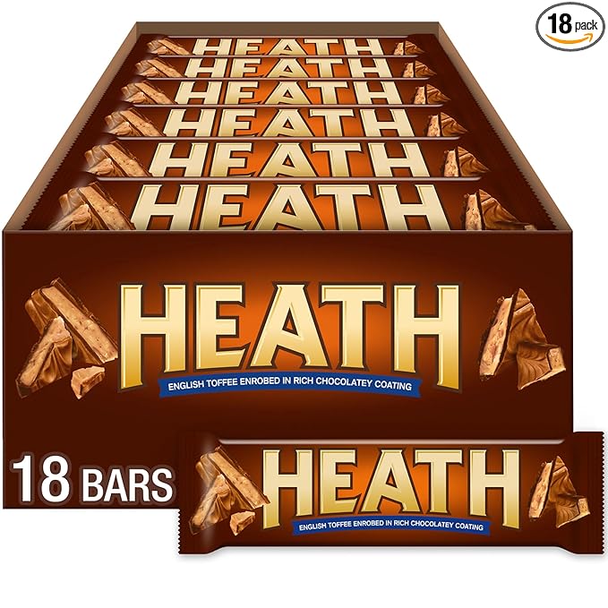 HEATH Chocolatey English Toffee Candy Bars 1.4 oz (18 Count)