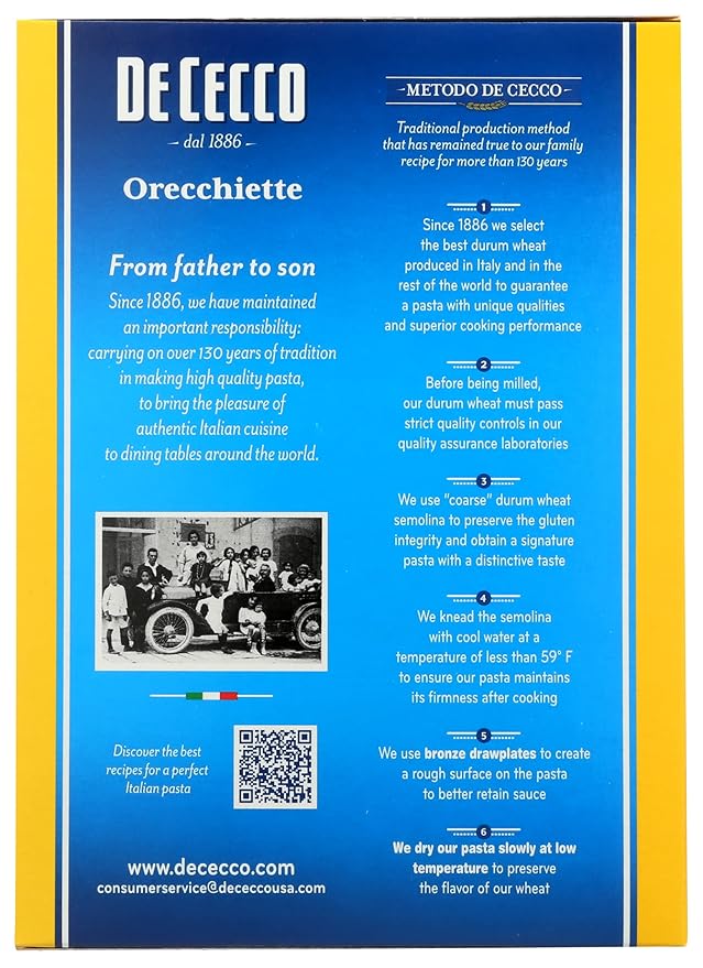 De Cecco Orecchiette 16 oz (Pack of 12)