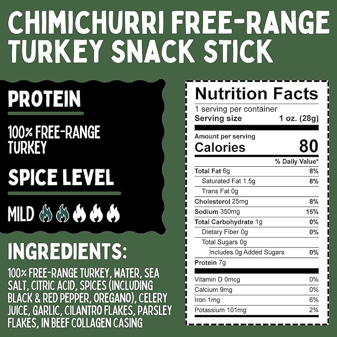 12 Flavor Variety Meat Sticks. No Added Nitrates Gluten Soy MSG Dairy Nuts. 8 Grass-fed Beef Flavors 3 Free-range Turkey Flavors &amp 1 Natural Pork Flavor (2 of Each 24-cnt 1-oz Stick)
