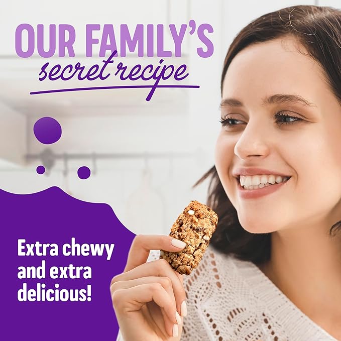 Cooper Street Granola Cookie Bake - Chocolate Cherry Chewy Granola Bars | Individually Wrapped Healthy Breakfast Bars | 6 oz | 6 Pack