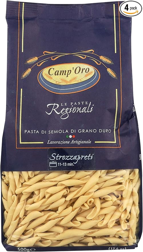 Camp'Oro Strozzapreti Pasta Pack of 4 Bag
