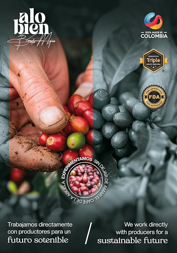 Alo Bien Specialty Coffee (Whole Bean) 1 LB. - Café Especial Colombiano Tostado By Beta Mejía