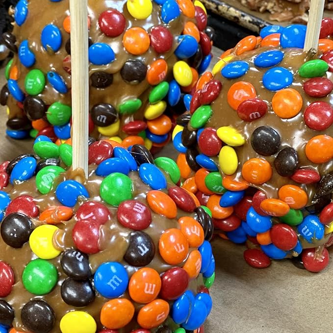 TV's Deli &amp Diner Gourmet Jumbo Caramel Apple | Caramel Candy Buttons &amp White Chocolate | Handmade &amp Freshly Prepared (Candy Buttons &amp White Chocolate)