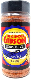 Big Bob Gibson Bar B Que Seasoning and dry rub 16oz Barbecue