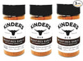 Kinders Woodfired Garlic Rub Bulk Pack of 3 Bottles - 6 oz Per Bottle - 18 oz Total of Premium Quality Kinders Rub