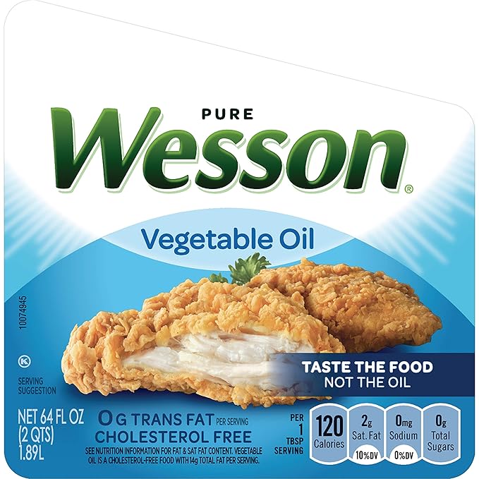 Pure Wesson Vegetable Oil 64 oz. (Pack of 9)