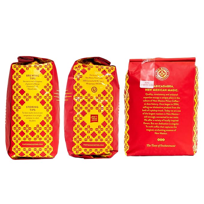 New Mexico Piñon Piñon Fudge Ground Coffee Medium Roast 100% Brazilian Arabica Naturally Flavored Rich Chocolate &amp Nutty Scoop &amp Brew Grounds - 2 Lb Bag