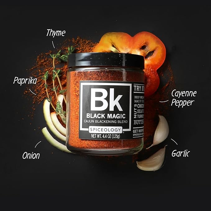 Spiceology – Black Magic &amp Korean BBQ Seasoning Bundle – Bold Cajun &amp Savory-Sweet Korean Flavors – Perfect Spice Rubs for Steak Pork Chicken Ribs Grilling &amp Smoking – Chef-Crafted &am