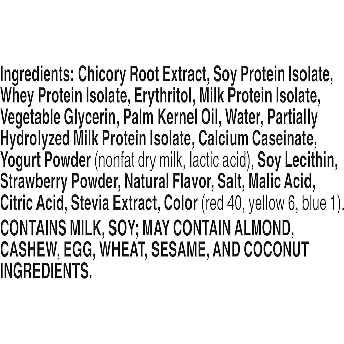 Protein One 90 Calorie Keto Protein Bars Strawberries and Cream 10 ct (Pack of 6)