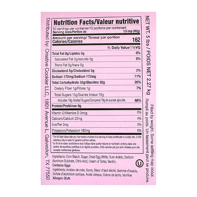 Genie's Dream Premium Meringue Powder 80 oz (5 lb) pouch