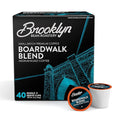Brooklyn Beans Boardwalk Blend Gourmet Coffee Pods - Compatible with Keurig K Cup Brewers Including 2.0 Machines 40 Count Smooth and Rich Medium Raost