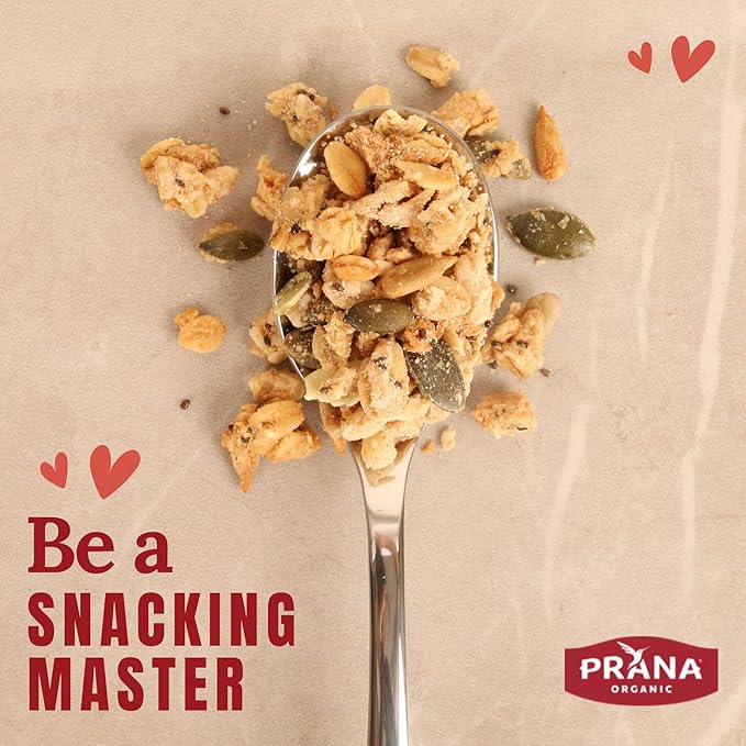 Prana Granolove - Oatmeal Cookie Crunch Organic Granola Cereal | Rich in Fiber &amp Protein Vegan Non-GMO Kosher and Low-Sugar - 12 oz Bags - 4 Pack