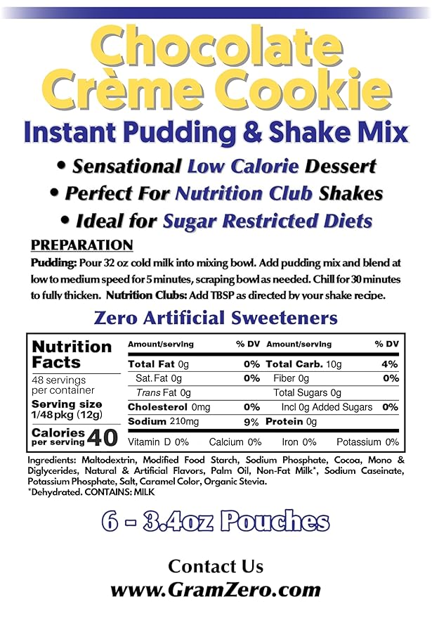 Pudding - 3.4oz (Chocolate Creme Cookie)