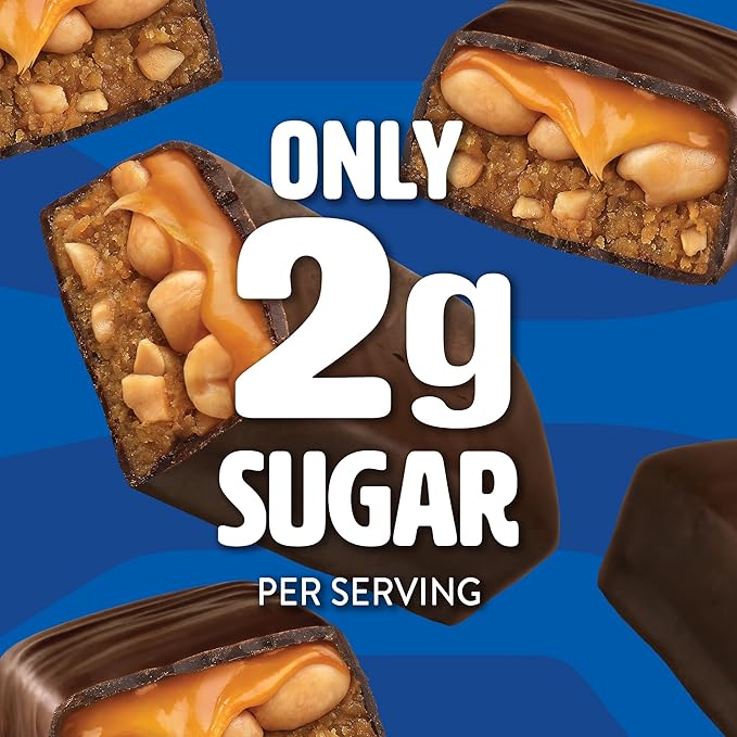 Orgain OMG! Bar Snack Bar with Chocolate Caramel and Peanuts Plant-Based Vegan Gluten Free No Artificial Sweeteners (9 Count)