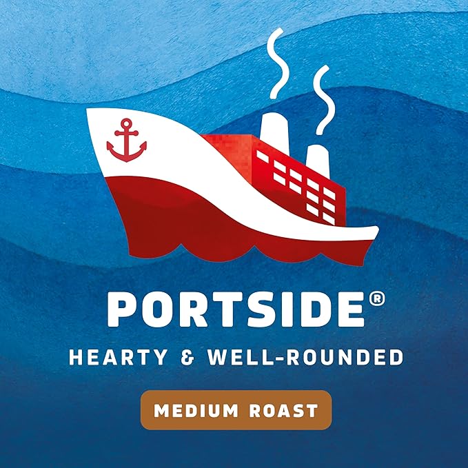 Seattle’s Best Coffee Medium Roast K-Cup Coffee Pods Portside 100% Arabica 6 Boxes (60 Pods Total)