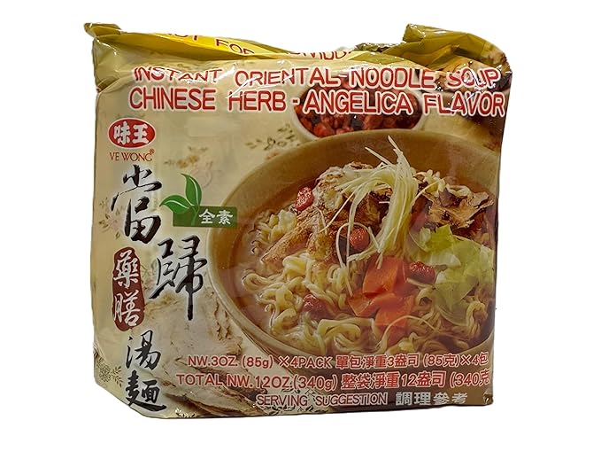 Ve Wong Instant Oriental Noodle Soup Chinese Herb Flavor 12 Ounce