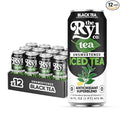 Ryl Iced Tea Unsweetened Black Tea Antioxidant Superblend Zero Sugar Zero Carb Zero Calorie Iced Tea 16.0 Fl Oz (12-Pack)