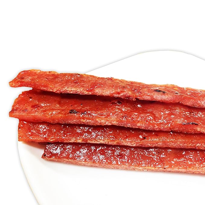 Singapore Street Food Fire-Grilled Pork Jerky (Sweet Spicy Flavor 8oz) *Fresh Grilled to Order *Shipped the Same Day *L.A. Times Handmade Gift Winner