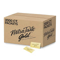 NatraTaste Gold Zero Calorie Sucralose Sweetener Packets 2000 Ct. Gluten Free Vegan Sugar Substitute for Hot and Cold Drinks Coffee Iced Tea Baking and More