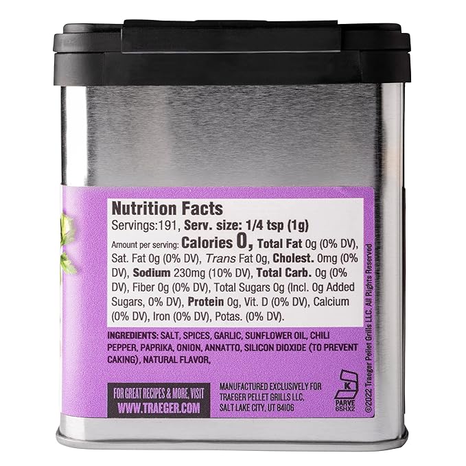 Traeger Grills SPC182 Seasoning Veggie Rub 6.75 Ounces