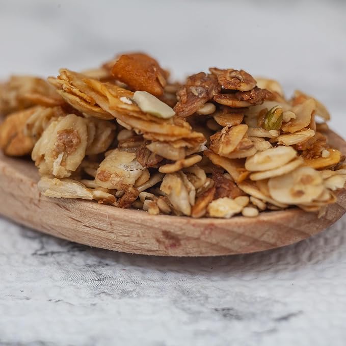 Survival Grocery Organic Ancient Grain Survival Granola™ - Gluten Free Non-GMO No Added Sugar High Protein Snack With Nuts Seeds Coconut and Honey - Ideal for Breakfast Cereal Yogurt or Snack