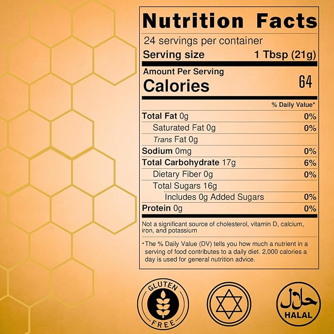 Blumen Natural Flower Honey 17.6 oz – 100% Pure &amp Natural Gluten Free Product of Germany (Pack of 2)
