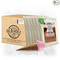 OLDSOUL Professional Cone Waffle Mix | GLUTEN FREE &amp VEGAN | 30 Lbs | Chocolate Flavor | Batter Mix | 672 Cone Waffles (30 Lbs Gluten Free &amp Vegan)
