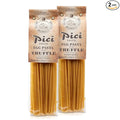 Morelli Pici Pasta Noodles - Premium Egg Pasta With Black Truffle Made in Italy Imported Italian Gourmet Food Handmade With Durum Wheat Semolina - 8.8 oz (250 gr) - Pack of 2
