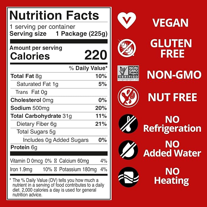 Kitchen &amp Love Jalapeno &amp Roasted Pepper Quinoa Quick Meal 6-Pack | Vegan Gluten-Free Ready-to-Eat No Refrigeration Required