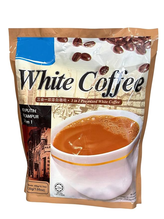 Instant Coffee Powder Quick Dissolving (1 PACK 3 IN 1 WHITE COFFEE)