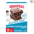 Krusteaz Gluten Free Double Chocolate Brownie Mix Includes Chocolate Chips Certified GF Gluten Free Baking Mix 20-ounce Boxes (Pack of 8)
