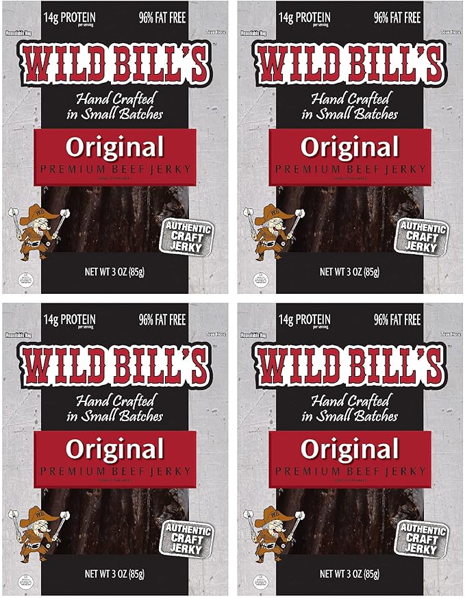 Wild Bill’s 16-Piece Sampler Tool Box (includes beef jerky bacon jerky and pork belly bites)