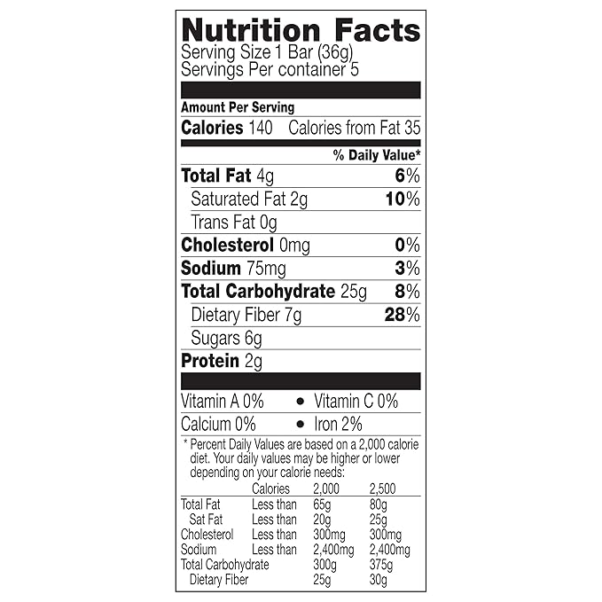 Fiber One Layered Chewy Bars Double Chocolate Almond
