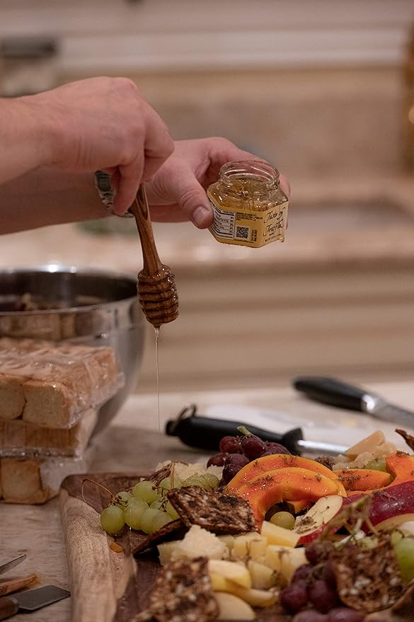 Black Truffle Honey - Burgundy Black Truffles (Tuber Uncinatum) Acacia Honey 3.7 Oz(110g) - Gourmet Food Condiments Infused Cooking Marinade- Garnish Seasoning Vegan Non-GMO All-Natural